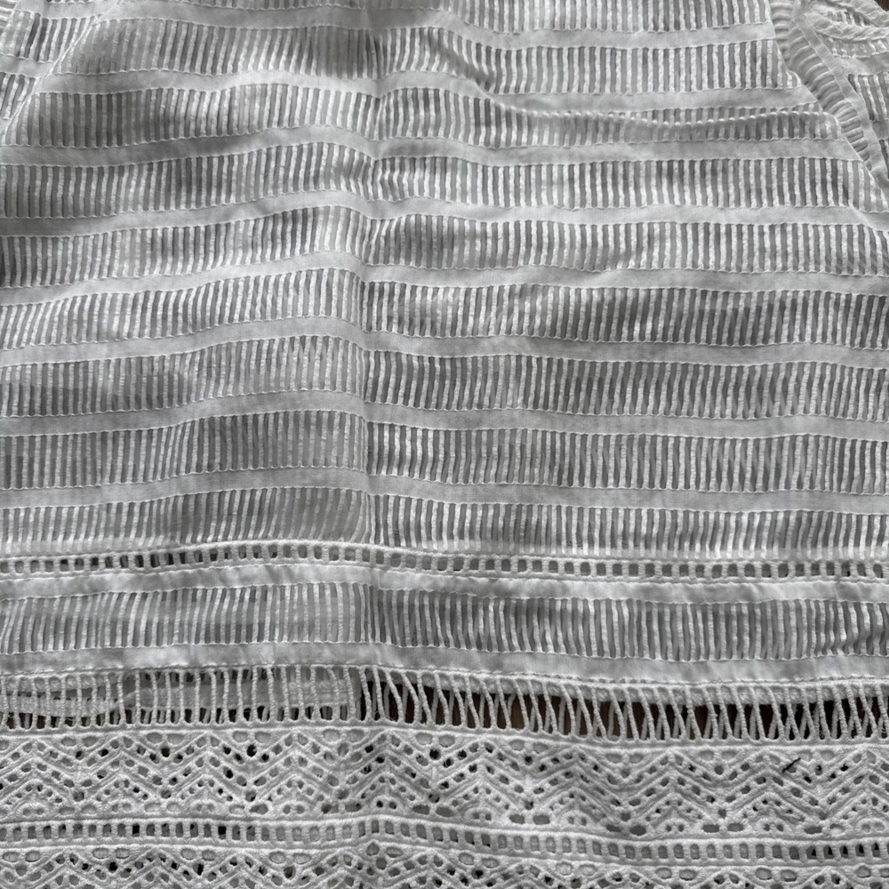 Urban Outfitter Maeve Size 12 White Crochet Sheet Tank Too - Picture 6 of 7